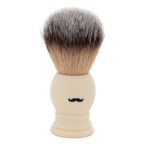 Brocha De Afeitar The Shaving Co. Mango Resina Marfil 23mm Color Crema El Brush Es Ergonomico Para Una Mejor Afeitada Y Durabilidad. Cerdas Sinteticas Especialmente Diseñadas Para El Ser Humano