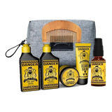 Barba Forte Kit Viagem Danger 6 Itens Óleo Danger 30ml Pente