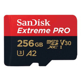 Cartão Memória 256gb Micro Sd Extreme Pro 170mbs 4k Sandisk