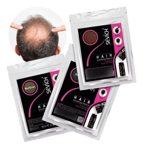 3 Sevich Micro Fibras Naturales 100g Sustituto Cabello