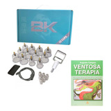 Kit Ventosa Bk Com 12 Copos C/ Livro Ventosaterapia 