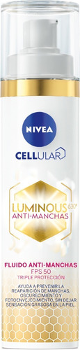 Nivea Cellular Luminous 630 Fluido Antimanchas Fps50 40ml