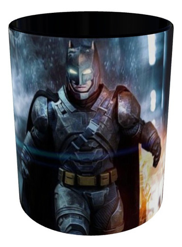 Mugs Batman Armor Pocillo Gamers Color Negro