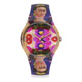 Reloj De Cuarzo Swatch New Gent The Frame, De Frida Kahlo