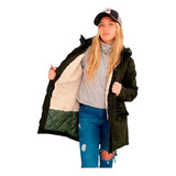 Customs Ba Camperas Mujer Parka Corderito Campera Invierno X