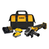 Kit Esmeril 4-1/2  20v + 2 Baterías Powerstack 5ah Dewalt