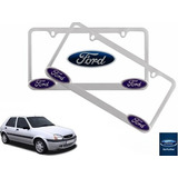 Par Porta Placas Ford Ikon 1.6 2003 Original