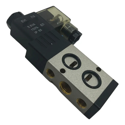 Válvula Pneumática Solenoide Namur 5/2 Vias Rosca 1/4 24ac