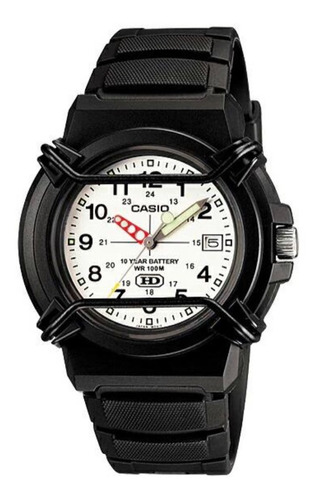Reloj Casio Clásico Hda-600b-7bvdf Uso Rudo Sumergible Color De La Correa Negro Color Del Bisel Negro Color Del Fondo Blanco