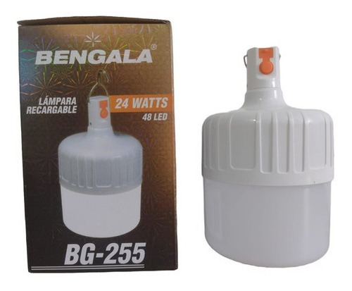 Bombillo Lampara Reflector Luz Led Recargable Portatil 24w 