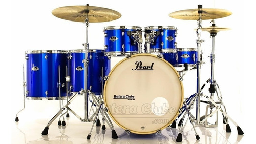 Bateria Pearl Export Exx Series Mahogany High Voltage Blue 2