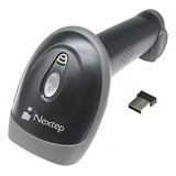 Lector De Códigos De Barra Y Qr Nextep Inalámbrico 1d/ /v Color Negro Tipo De Conector Del Cable Usb