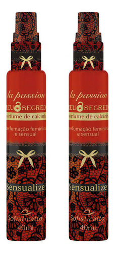 Kit 2 Perfume De Calcinha Sensualize Feminino Intimo Sensual