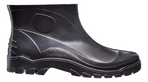 Bota Pvc Preta Cano Extra Curto Impermeavel Galocha Limpeza 