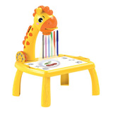 Mesa De Desenho Infantil Girafa Com Projetor Para Desenho