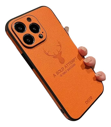 Capinha Case Couro Cervo Lançamento Para iPhone 12 Pro Max