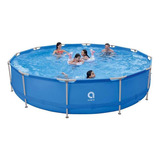 Piscina Estructural Redonda Avenli 4.5 M X90 Cm 14m3 Color Azul