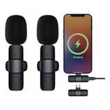 Microfonos Inalambricos De Solapa Doble iPhone Y Tipo C  K9