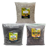 Substrato Triplo 15l - Turfa Perlita Casca Arroz Carbonizada