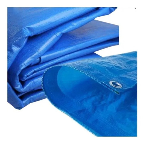 Lona Polietileno Azul 5mx3m 90g Forte/barraca/cobertura/top