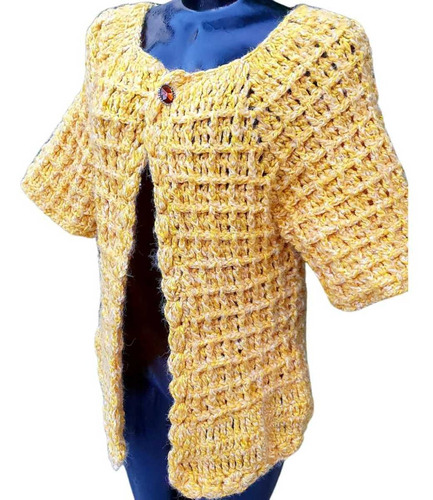 Casaco Feminino Crochê Crochet Feito À  Mão G
