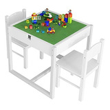 Juego De Mesa De Actividades Niños 2 1 Y 2 Sillas Comp...