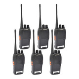 3 Pares Radio Ht Comunicador Walktalk Talkabout Baofeng 777s Cor Preto