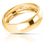 Anillos Matrimonio Oro 14k 6mm 13560-146 Mantenimiento Incluido