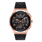Reloj Bulova 98a185 Curv Para Hombre Original  E-watch
