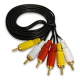 Cable  Video Audio 3 Rca A 3 Rca 1.5mt 