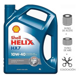 Aceite Shell Hx7 10w40 + Kit Filtros Honda Civic 1.8