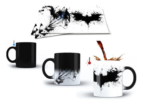 Taza Magica Personalizada De Batman Con Nombre Modelo 7