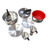 Marmita Brogas Set Cocina 2 Pers Camping 12 Piezas Con Bolso