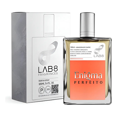 Perfume Enigma Perfeito Lab 8 100ml Eau de Parfum Feminino Floral Oriental | Frete grátis