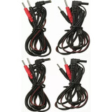 Cable Repuesto Para Electrodo Cola De Ratón Tens Ems 4 Pzs