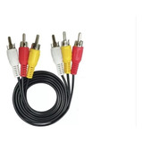 Cable Rca Audio Y Video 1.5 Mts 2.8mm Azzia Rca Gtia Hyt