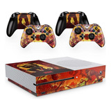 Skin Adesivo Protetor Para X Box One S E Controles Doom B2