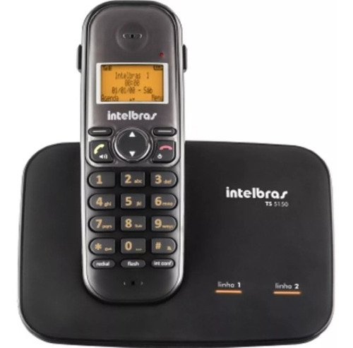 Telefone Sem Fio Com 2 Linhas Viva-voz Ts 5150 Intelbras
