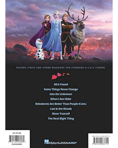 Frozen 2 Para Ukelele: Música De La Banda Sonora De La Pelíc