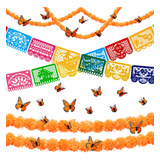 18 Pancartas Mexicanas De Fiesta De Papel Picado, Decoracin