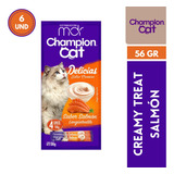 Champion Cat Delicias Salmon 56g X6 Und | Distribuidora Mdr