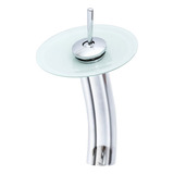 Torneira Cascata Misturador Monocomando Vidro Inox Banheiro