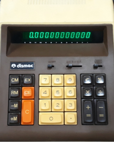 Calculadora De Mesa Dismac Modelo 12 Km Rara Coleção 