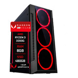 Pc Gamer Fácil Amd Ryzen 3 3200g Vega 8 8gb Ssd 480gb