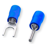 Kit Conectores Garfo E Pino 1.5 Á 2.5mm² Azul - 500 Peças