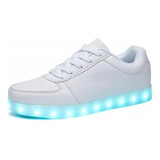 Nuevo Zapato De Luz Led Deportivo Luminoso De Carga Usb