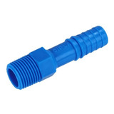 Espigão Pvc Azul Mangueira 1/2 X Rosca 1/2 - 10 Peças