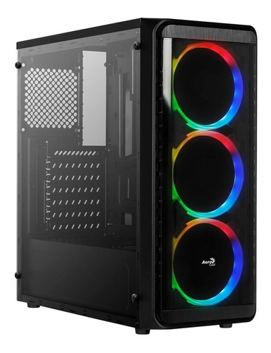 Gabinete Atx S/fonte Aerocool Si-5200 Window 3 Rgb Cooler 