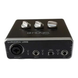 Placa De Audio Interface 2x2 Phantom Ent Canon Plug Out Rca