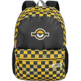 Mochila De Costas Sestini Minions M Plus Chess Colorido Cor Preto